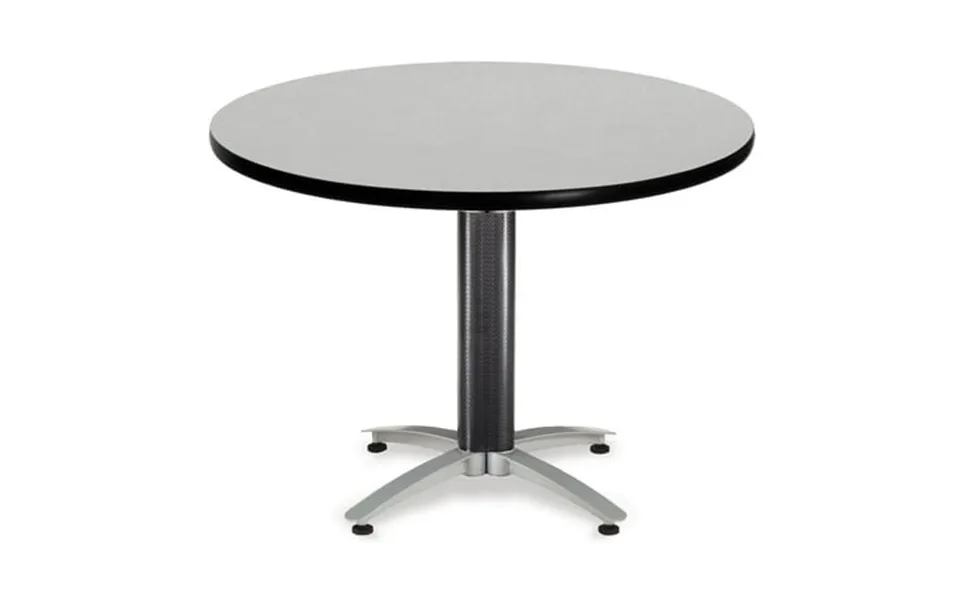 Ofm Model Mt42rd 42 Multi-purpose Round Table With Metal Mesh Base Gray Nebula