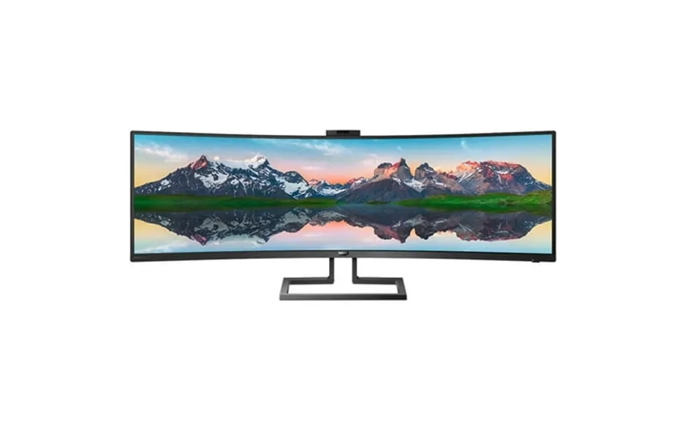 Philips Brilliance 499p9h 48.8 Dual Quad Hd Dqhd Wled Lcd Monitor - Textured Black
