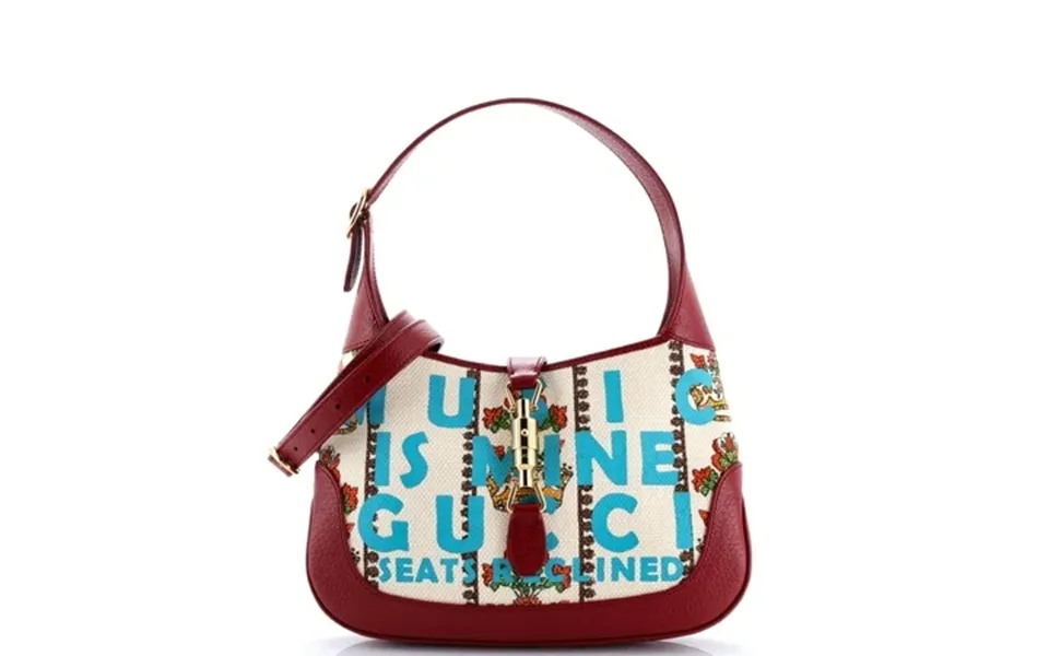 Pre-owned Gucci 100 Jackie 1961 Hobo Limited Edition Canvas Small By Rebag