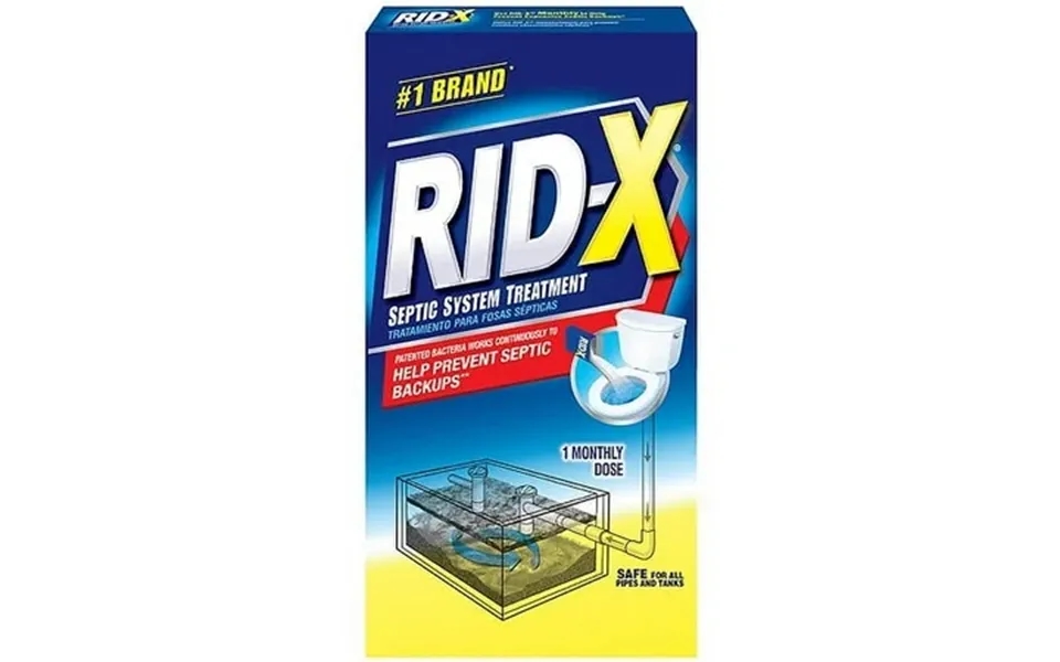 Rid-x Septic Tank Treatment Powder Bacteria And Advanced Enzymes 1 Month Supply