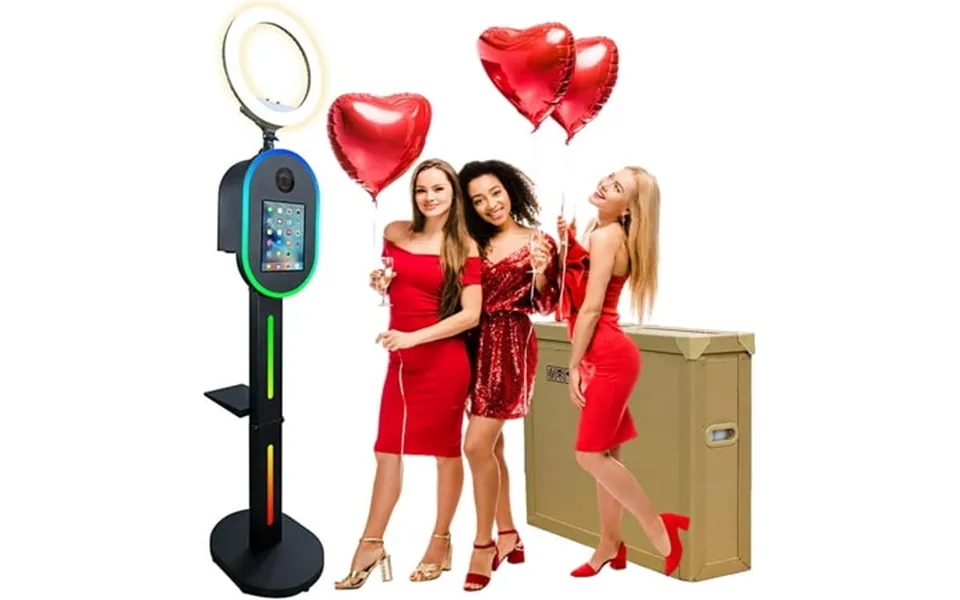 Rxfsp Photo Booth For Ipad 10.2 -12.9 & Camera Dual-use Photo Booth Machine With Rgb Ring Light Music Sync App Control F