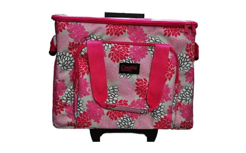 Sewing Machine Trolley Pink Grey Floral