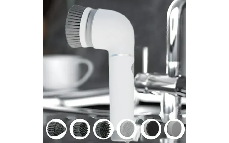 Taylonsss Electric Cleaning Brush With 6 Replaceable Brush Heads Handheld Electric Cleaning Brush For Bathtub Floors Wal