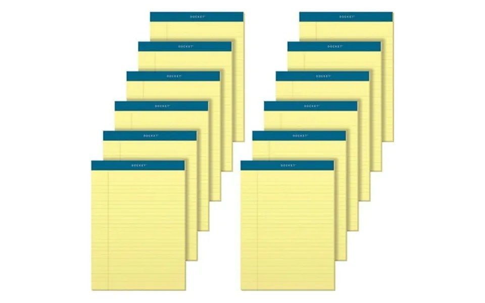 Tops Docket Letr-trim Legal Rule Canary Legal Pads - 50 Sheets