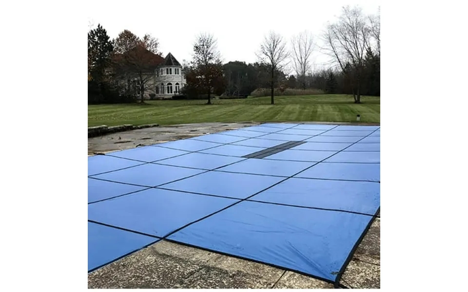 Waterwarden Solid Pool Safety Cover Fits 18’ X 36’ Rectangle Pool Center End Step 20-year Warranty