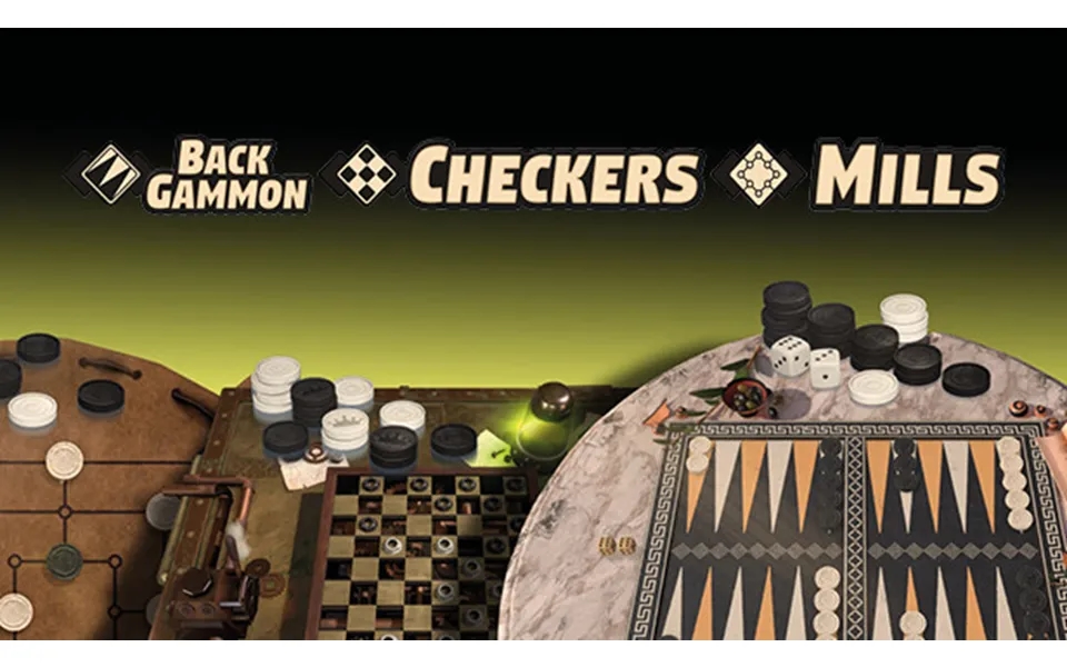 Backgammon Checkers Mills