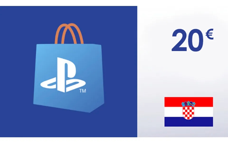 Playstation Network Gift Card 20 Eur - Psn Croatia