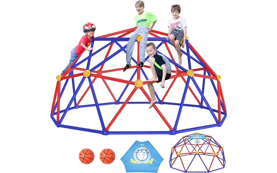 1000lbs Dome Climber With Basketball Net 10ft - Purple