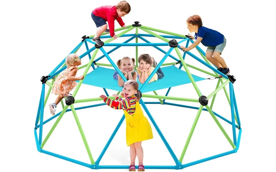 1000lbs Dome Climber With Hammock 10ft - Turquoise