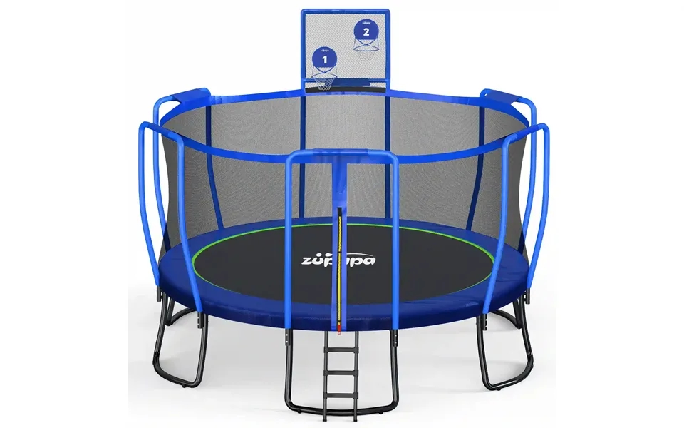 1500lbs Upgraded Trampoline 10-16ft - 16ft With Basketball Hoop