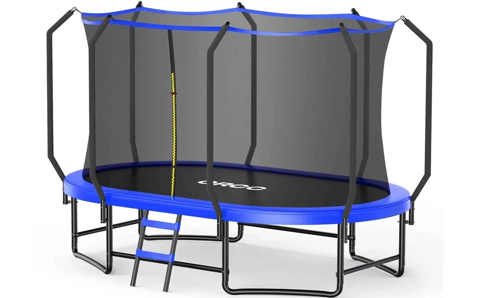 Orcc By Maxlead 1200lbs Oval Outdoor Trampoline With Safety Net - 10x16ft