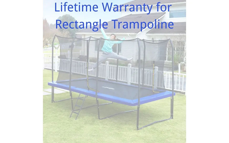 Zupapa Lifetime Warranty For Yard Trampolines - Rectangle